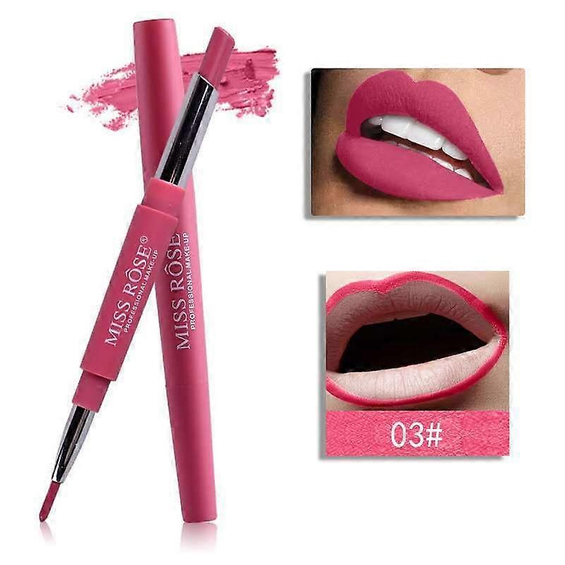 Matita per rossetto a doppia estremitàRossetto girevole Soft Matte Matte Outline Lip Line 2 in 1