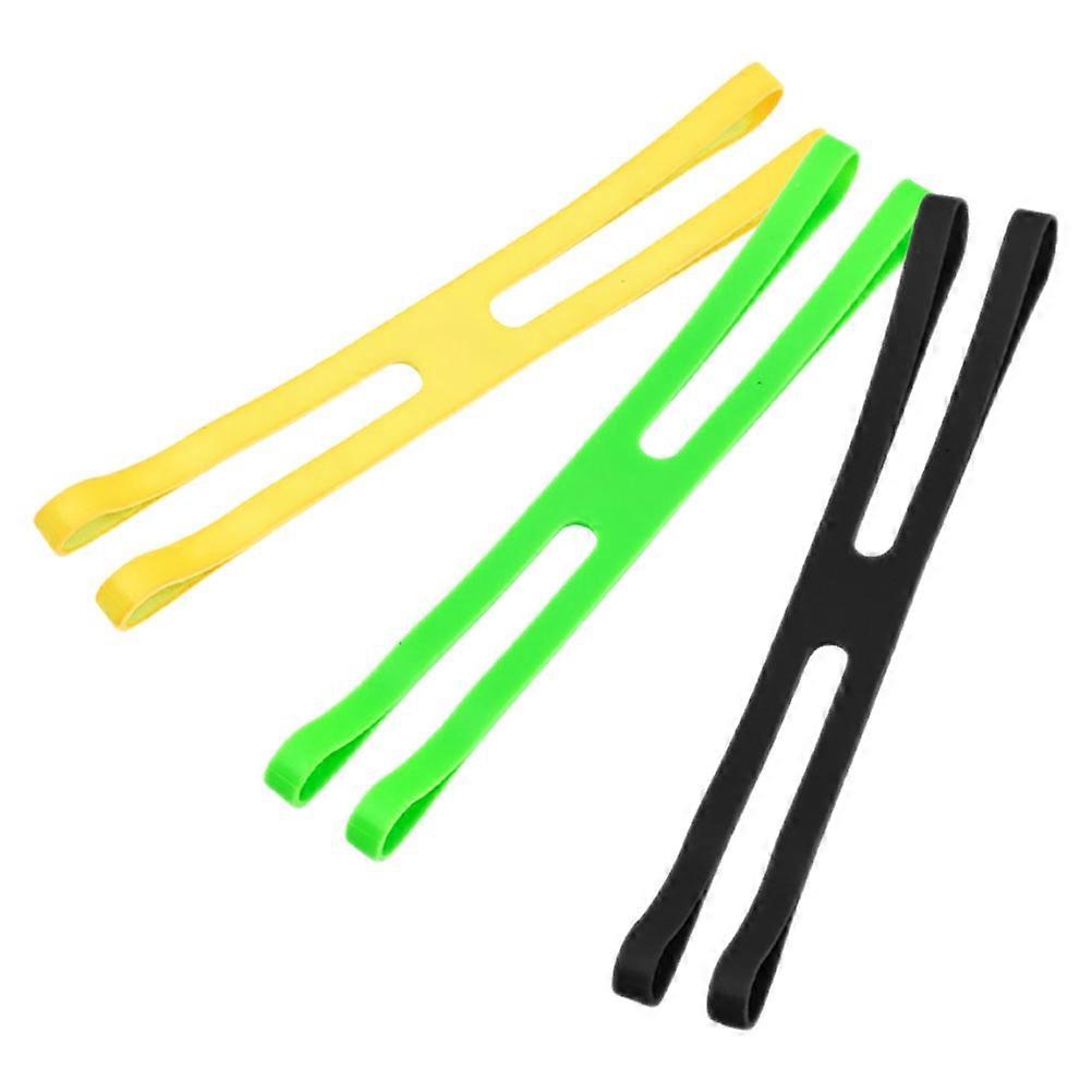Silicone Elastic Straps Reusable Lunch Box Bands X Shape Compact Utility Ties for Utensil Storage Picnic Camping Office School Organization