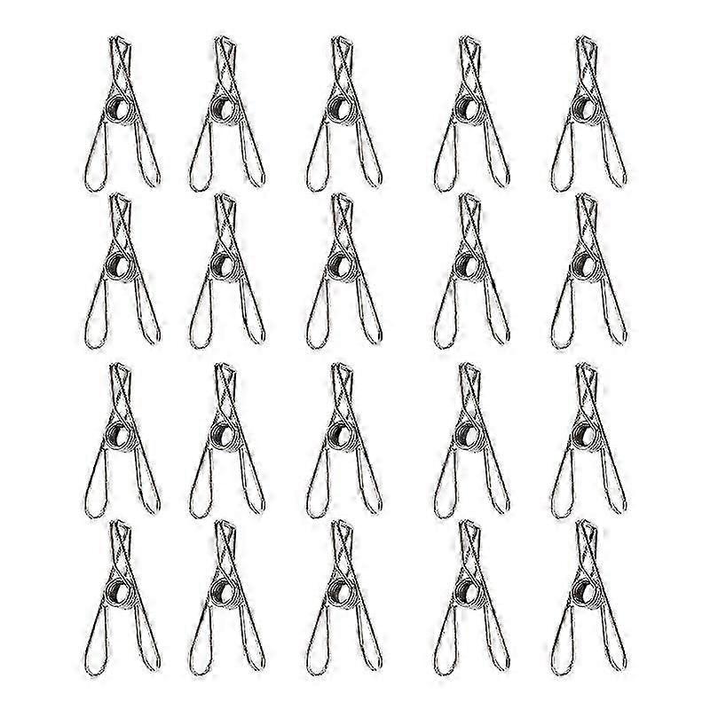 20-Pack Multi-Purpose Stainless Steel Clips
