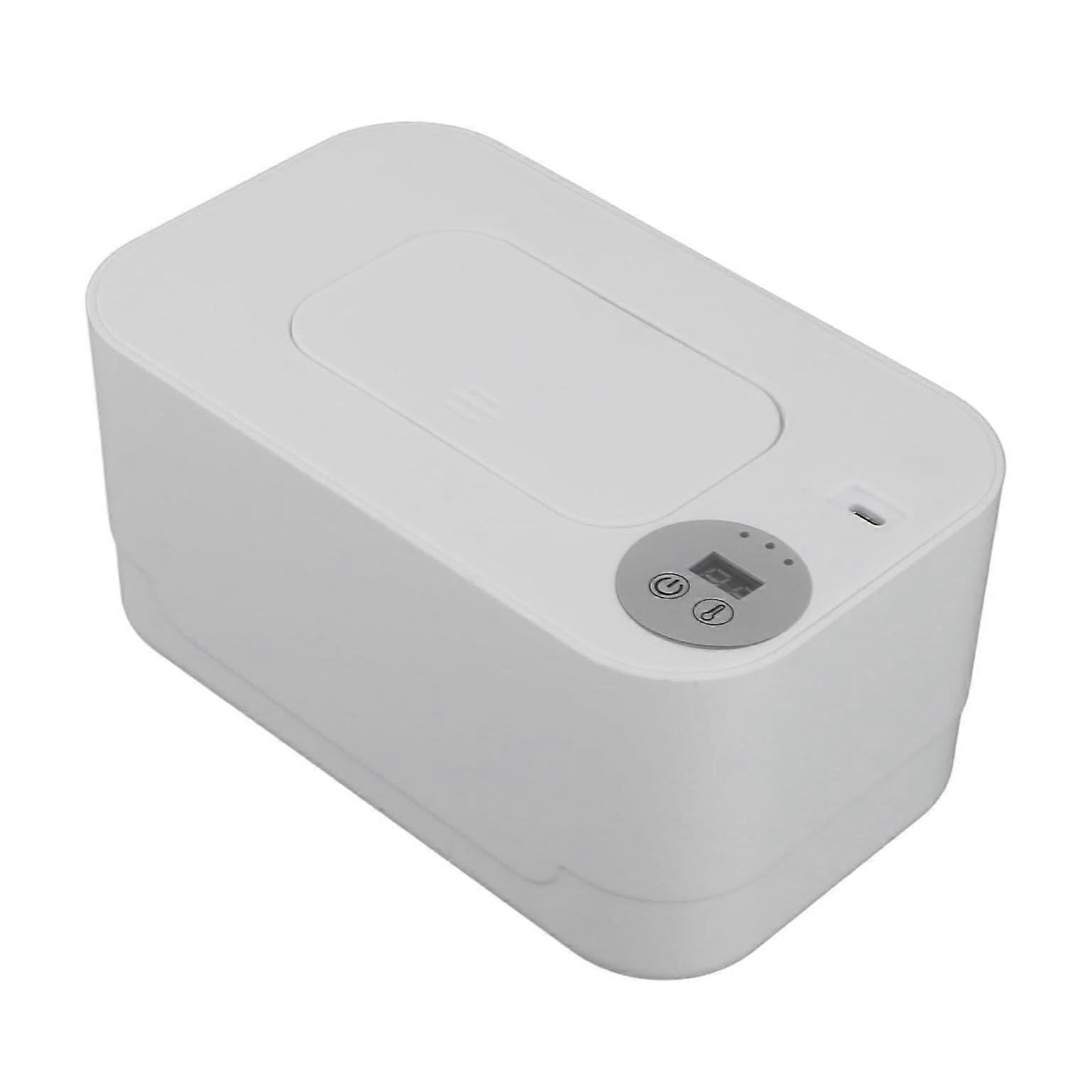 Portable Wipes Warmer with Night Light, Temperature Control, Moisturizing and Heat Preservation, USB Powered,Power Saving, Multifunctional Wipes Holde