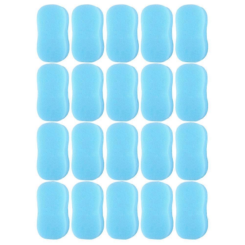 Blue Hair Sponge Brush for Gentle Cleaning around Ears and Neckline for Home Use Portable Lightweight