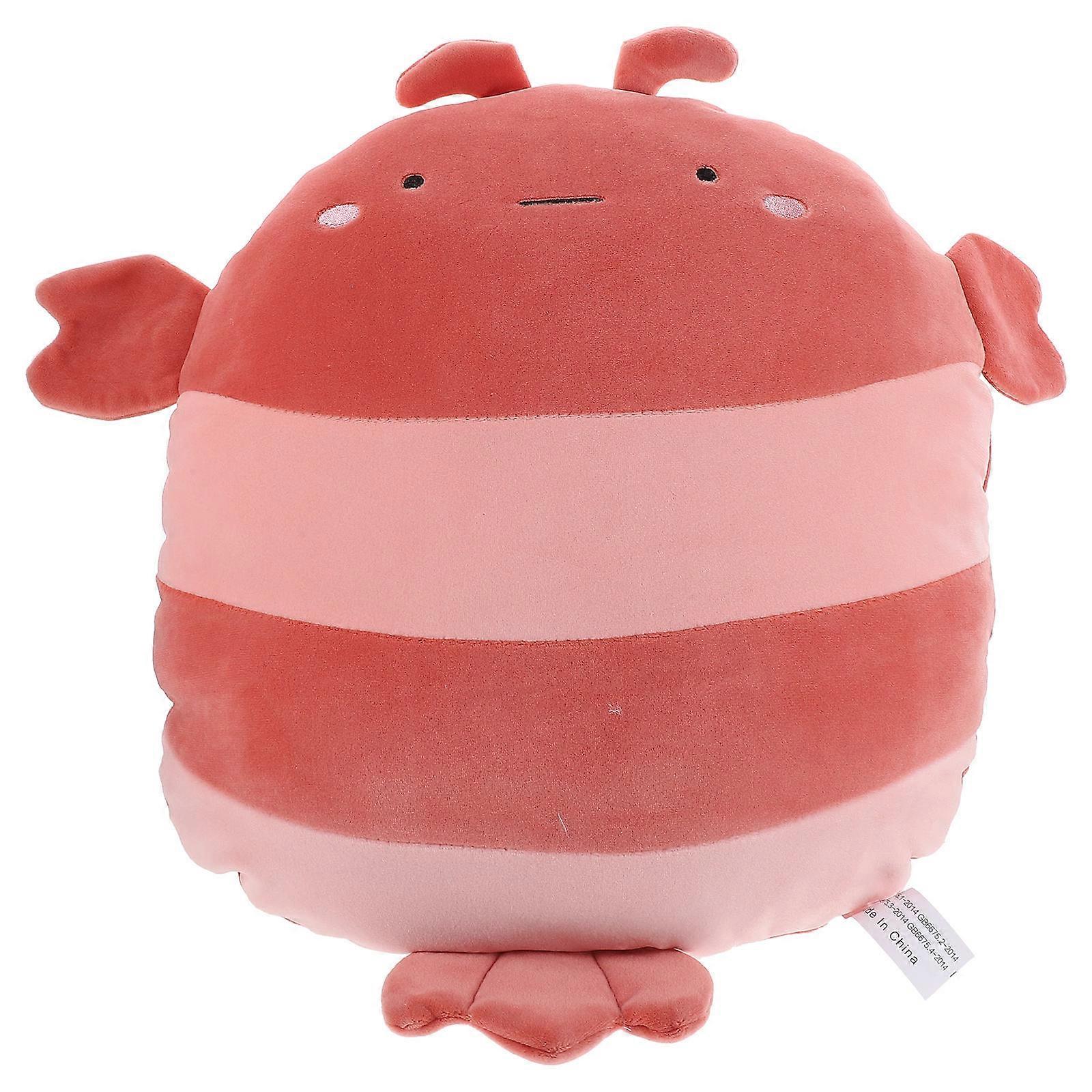 Stuffed Cushion Plush Lobster Shaped Back Cushion Office Use Delicate Design 1Pack