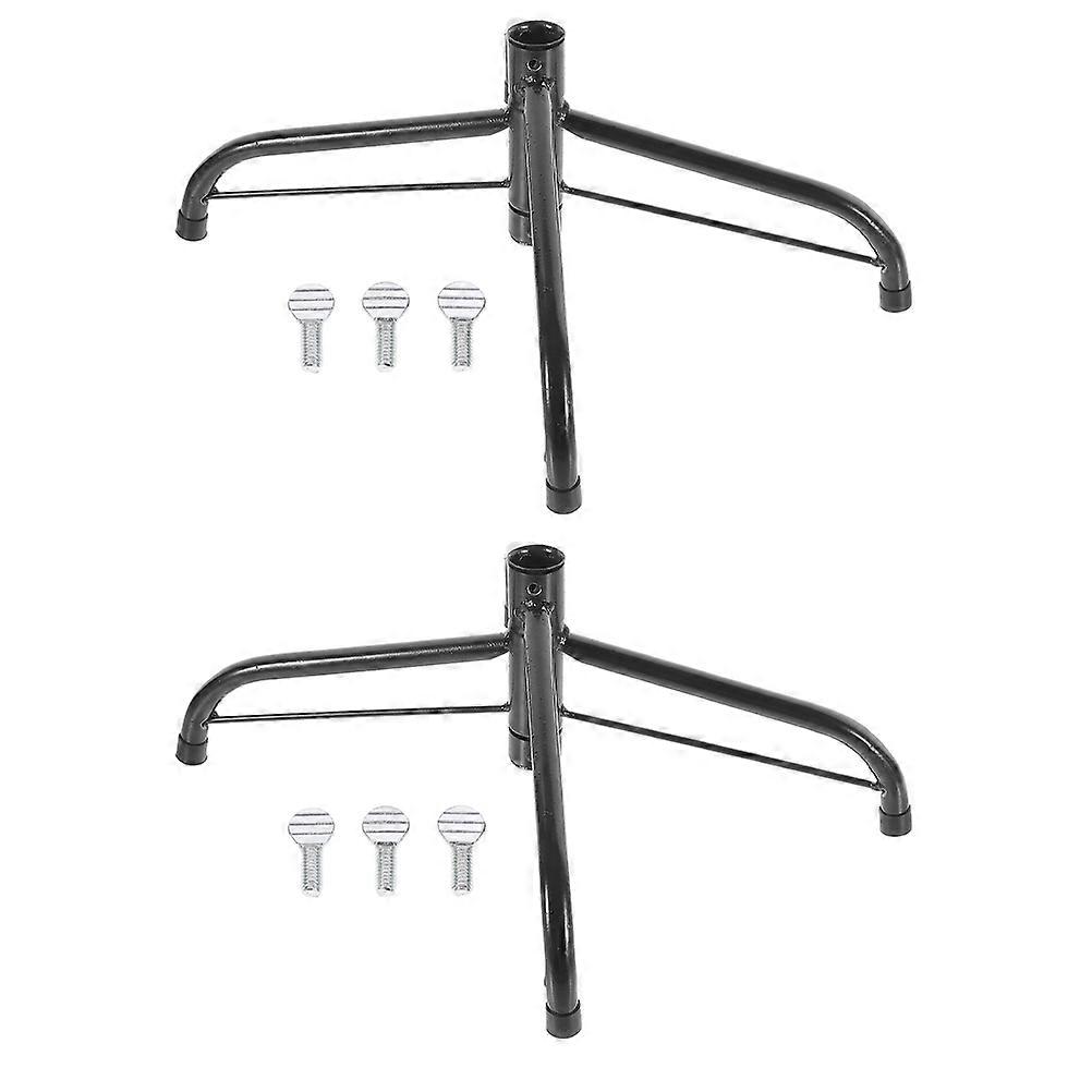 Christmas Tree Stand Artificial Tree Holder Stable Placement For Artificial Christmas Tree Iron 2Pcs