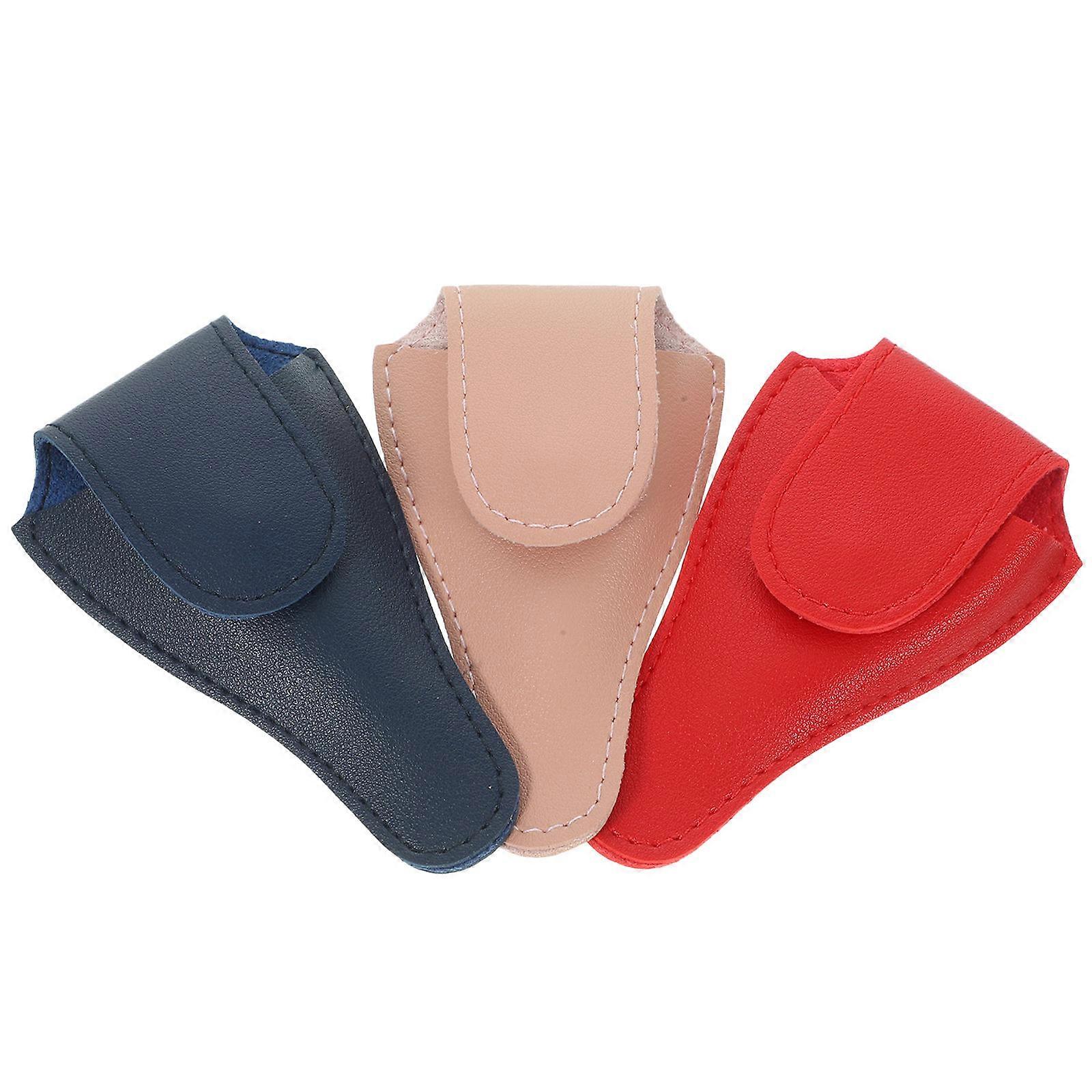 Manicure Scissor Holder Protective Cover Shear Cases for Hairstylists Assorted Color 3Pcs