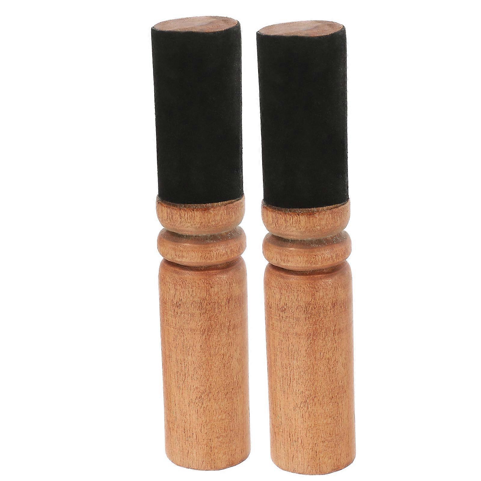Singing Bowl Mallet for Home Use Crafted with Synthetic Material in Coffee Color 2 Pieces