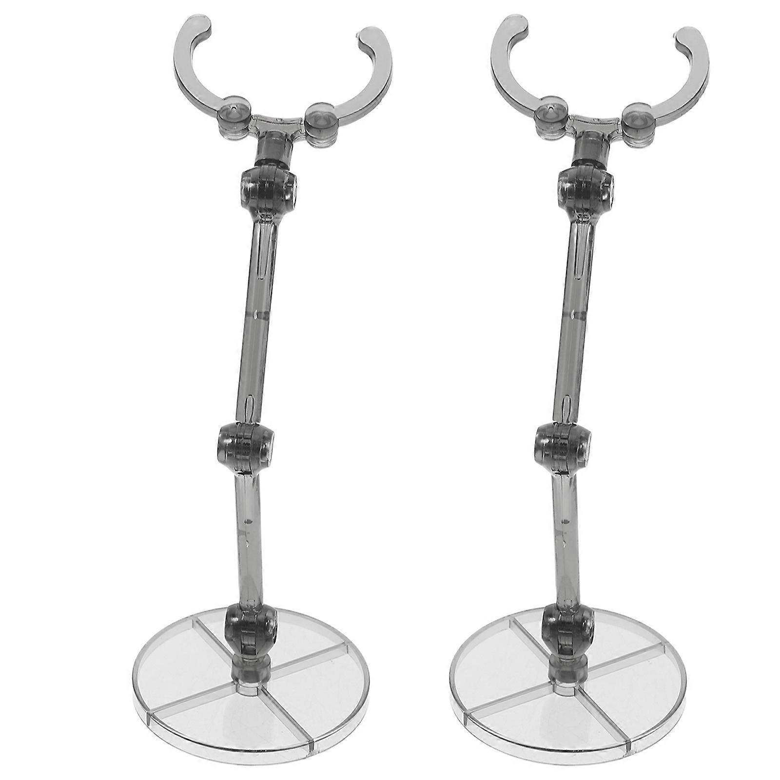 Doll Display Stand Plastic Action Figure Stands For Display Scene Compact Design For Hobbyists 2Pcs