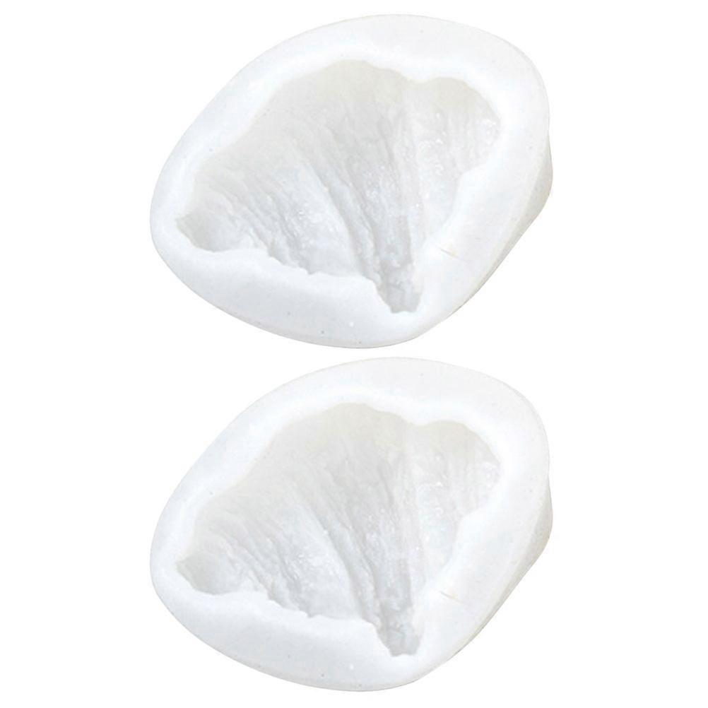 Hemoton 2pcs Croissant Silicone Mold Versatile 3D Baking Mold for Bread Cake Dessert Reusable Silicone Candle DIY Craft Ideal for Bakers