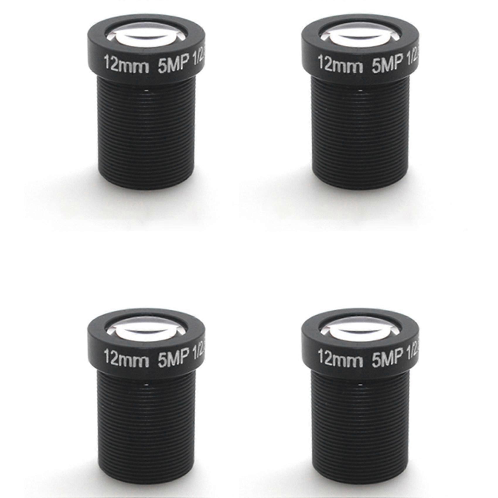 4X Single Board Camera Lens 12mm 5MP HD Network Camera Lens CCTV LENS Camera Accessories