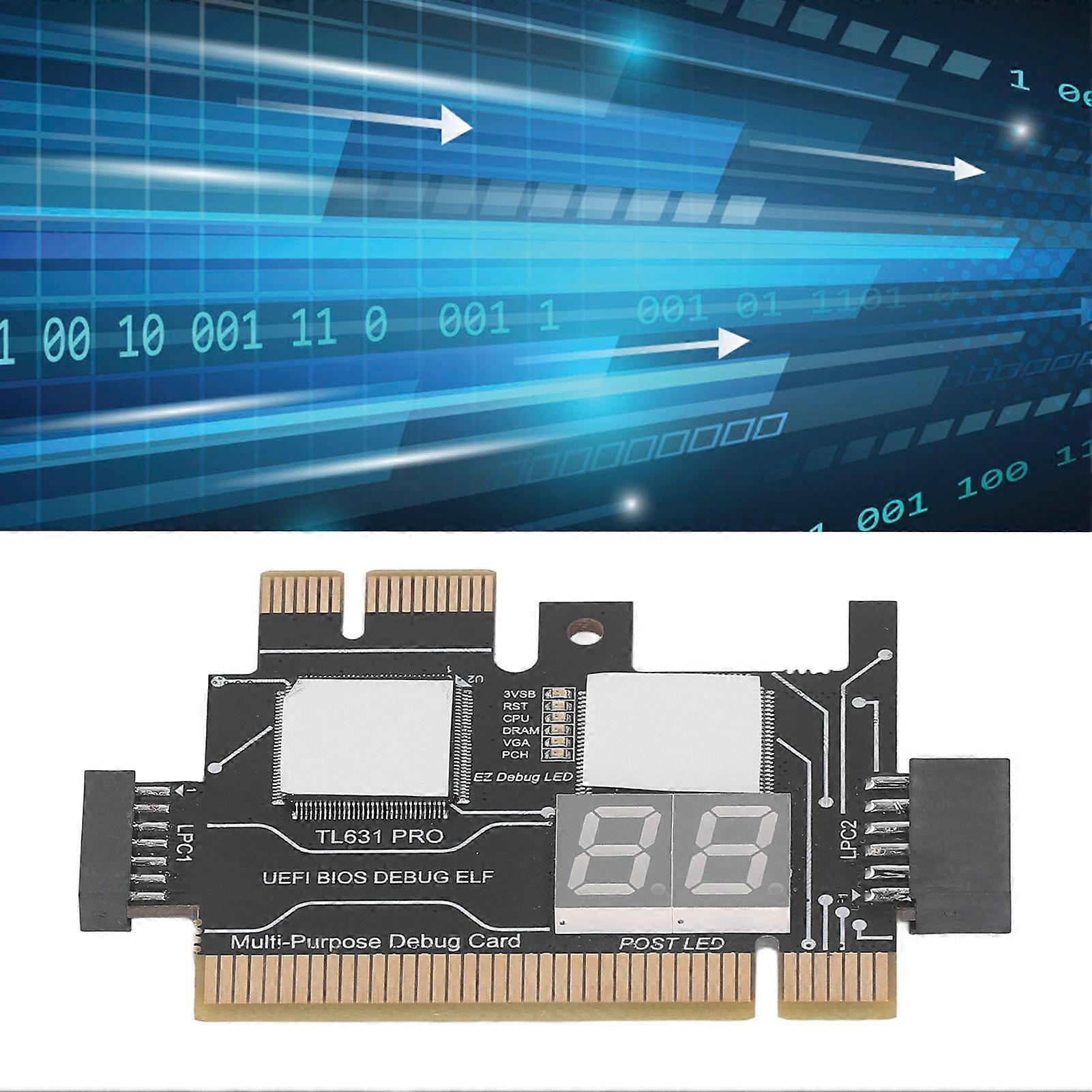 Post Test Motherboard Analyzer Diagnostic Card Kit Laptop Motherboard Analyzer Adapter Card 