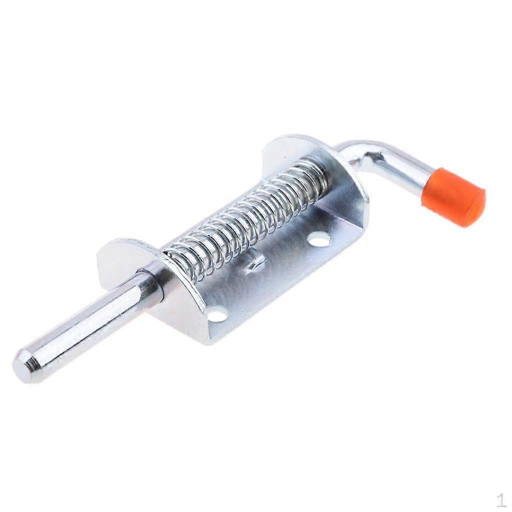Lock Barrel Latch With Grip Heavy Duty - Silver and Red, 145mmx10mm