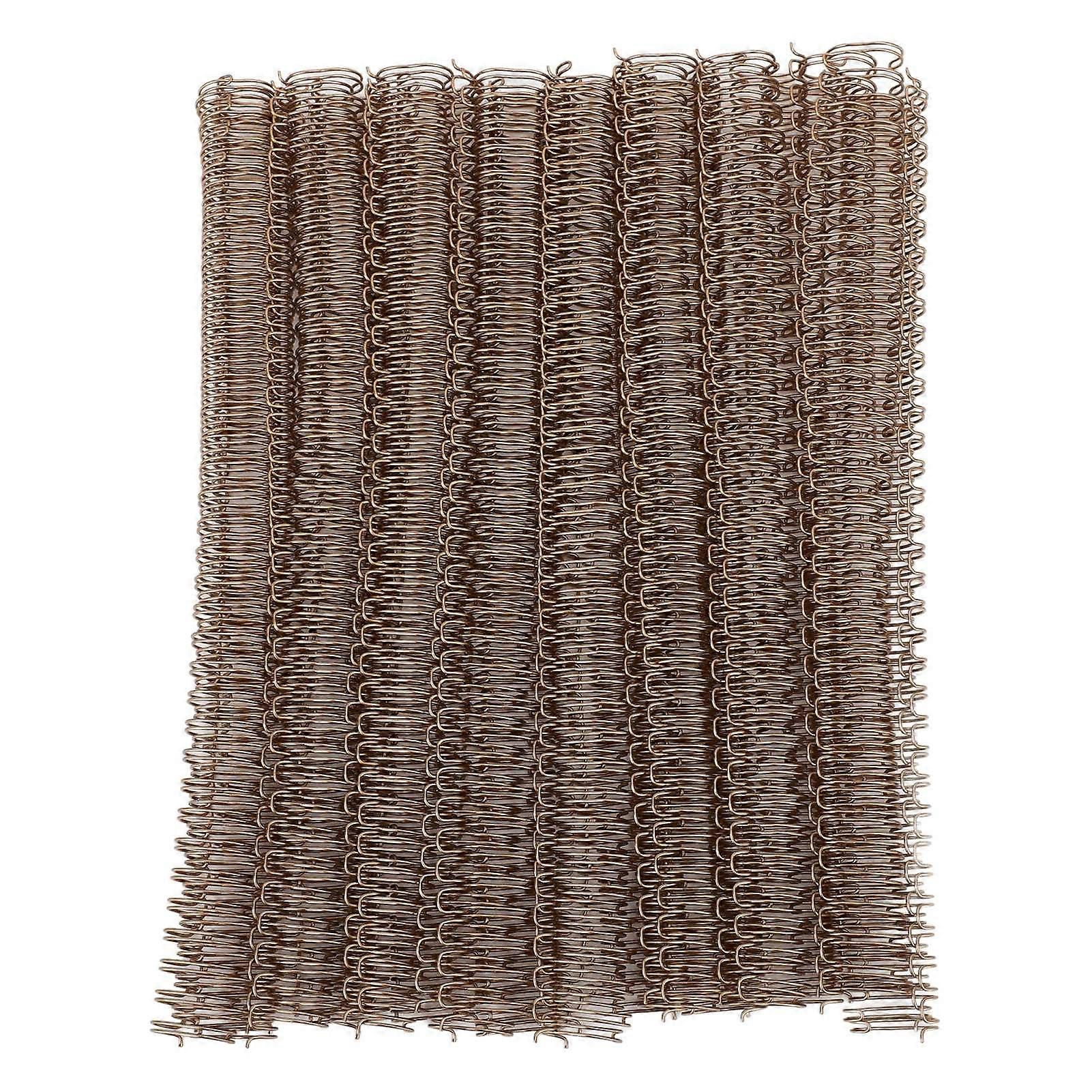100pcs 9/16inch Wire Binding Spines 120 Sheet Capacity Spiral Double Loop Binding Twin Loop Wires Comb Binding Spines Bronze