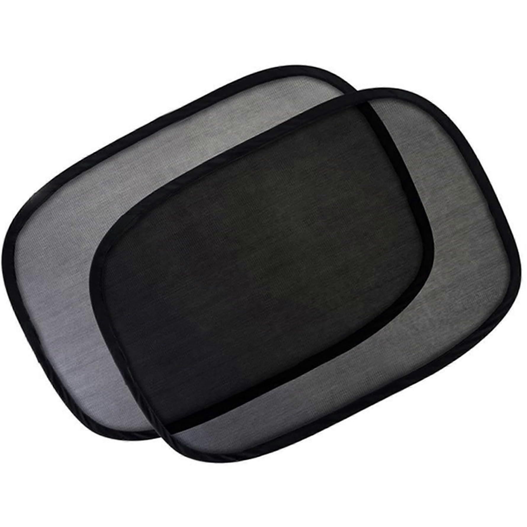 Car window shades, static cling sunshades, blocks over 98% UV rays, flexible, foldable.