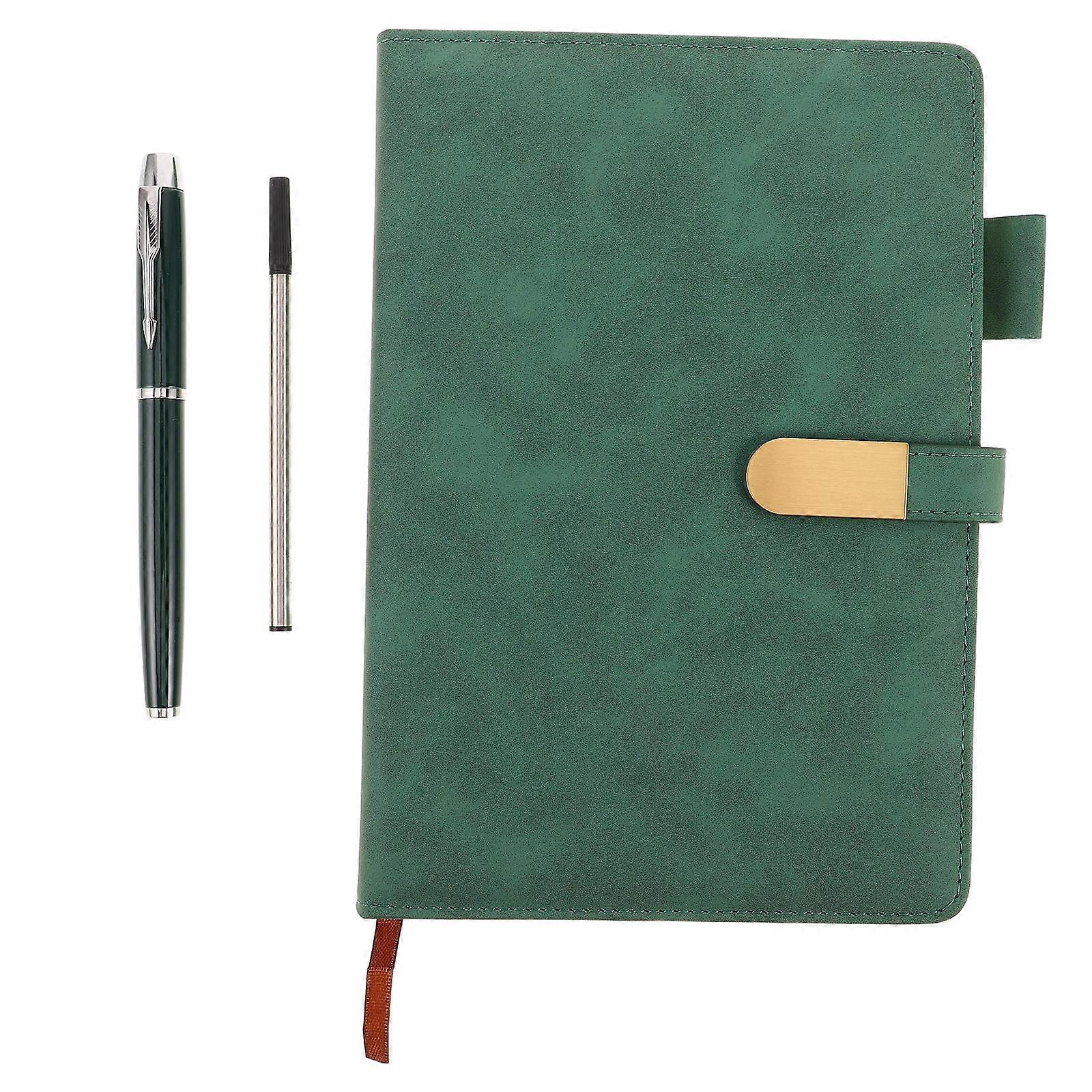 **Product Title:**
**A5 Business Notebook with Pen – Portable Writing Journal for Office, School, Meetings & Personal Planning**
**Product