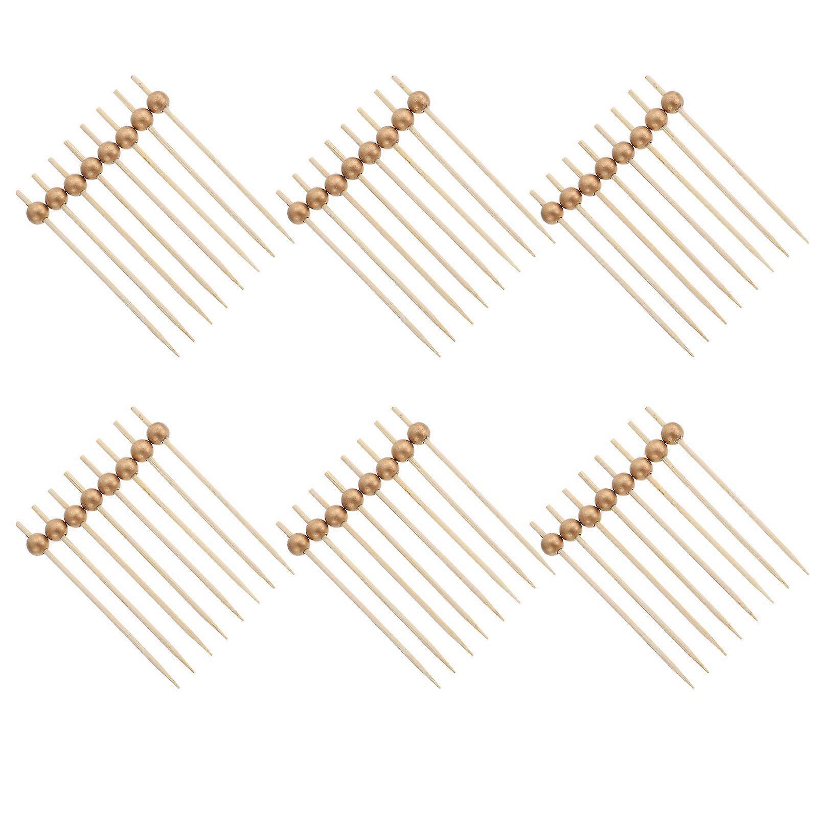 אספקת מסיבות חג 100 יחידות קיסמי פירות לכלי חטיפים, ציוד אוכל מושלם לשימוש משרדי וביתי