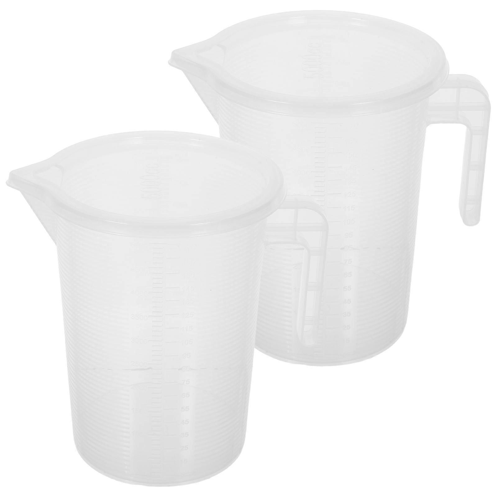 Juice Pitcher Graduated Measuring Cup For Beverage Preparation Tools 3.5L PP Material 2Pcs