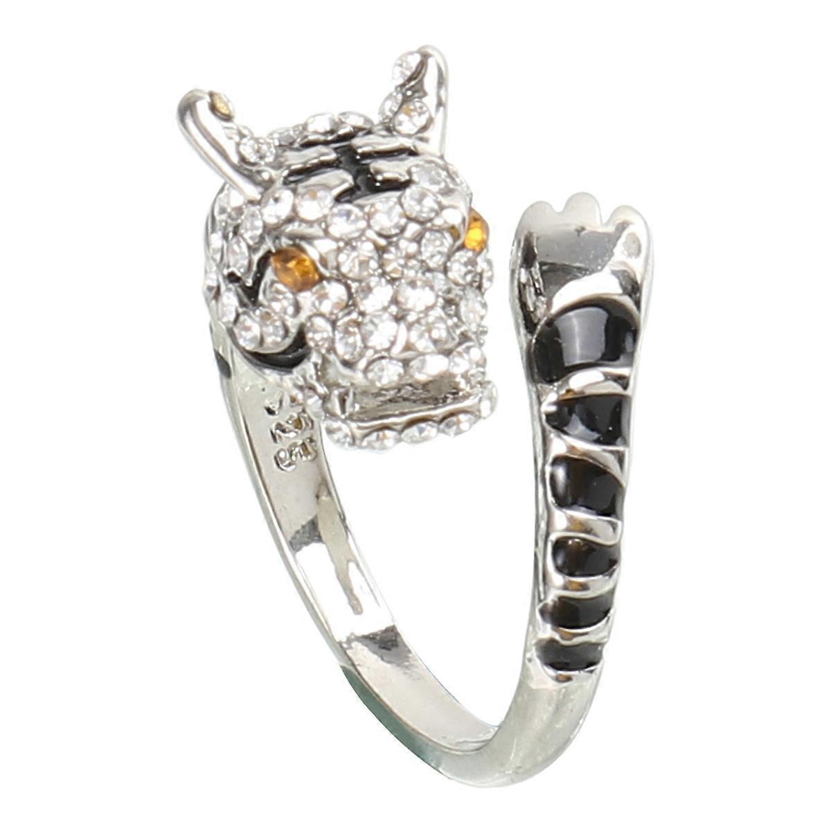 Animal Ring for Wearing Made of Copper in Silver Color Adjustable and Perfect for Men Women Size