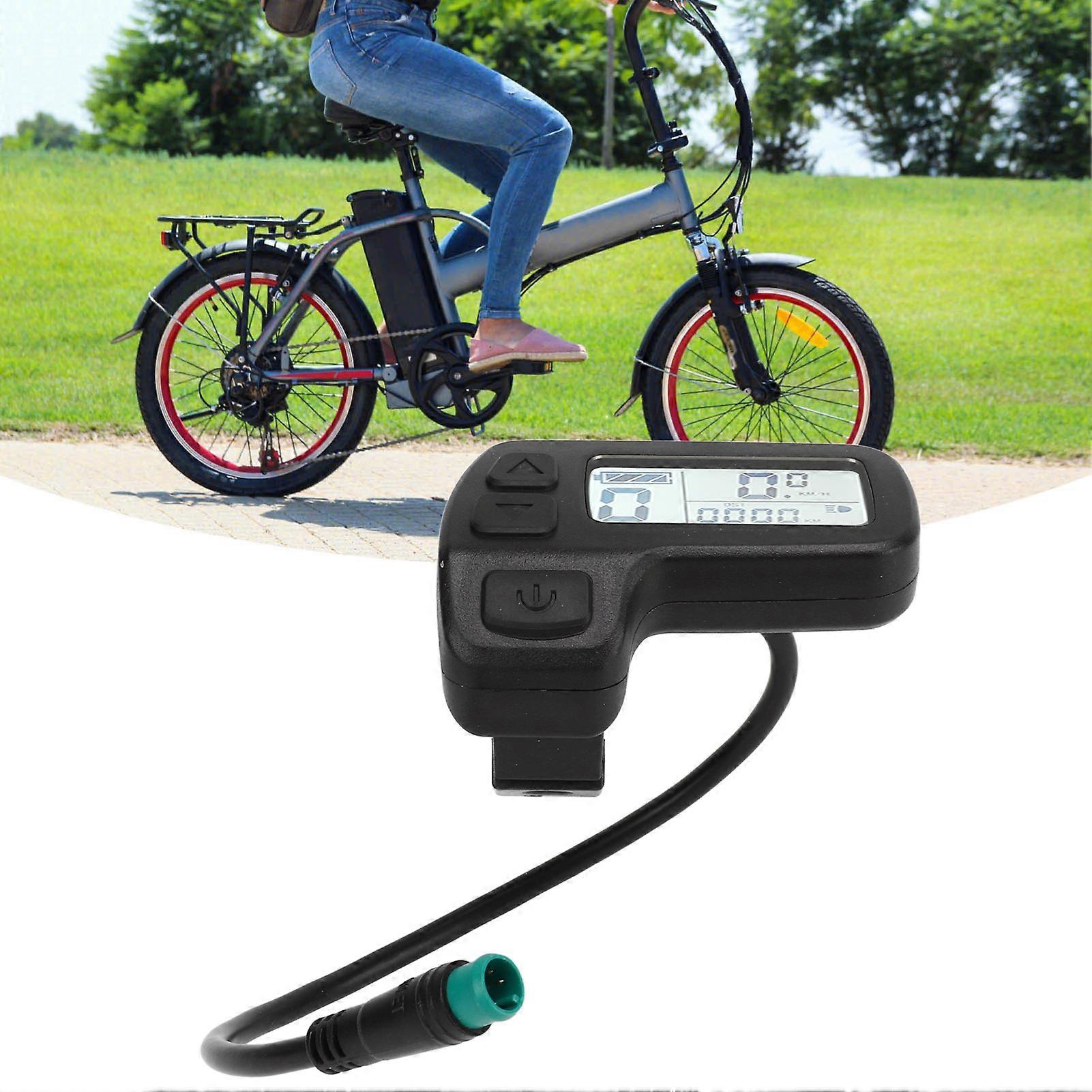Electric Bicycle LCD Display Waterproof Connector Data Display Meter 24V 36V 48V Universal for Electric Bike 