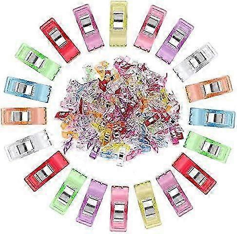 108-Piece Multipurpose Sewing Clips Set in 9 Bright Colors - Ideal for Quilting, Crafting, and Various Sewing Projects
