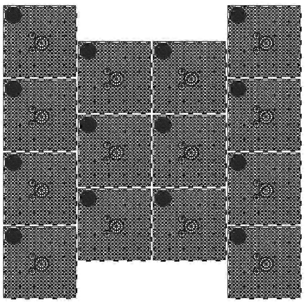 Filter Plate Plastic Grid Panel Fish Tank Bottom Isolation Plate Aquarium Maintenance 14Pcs