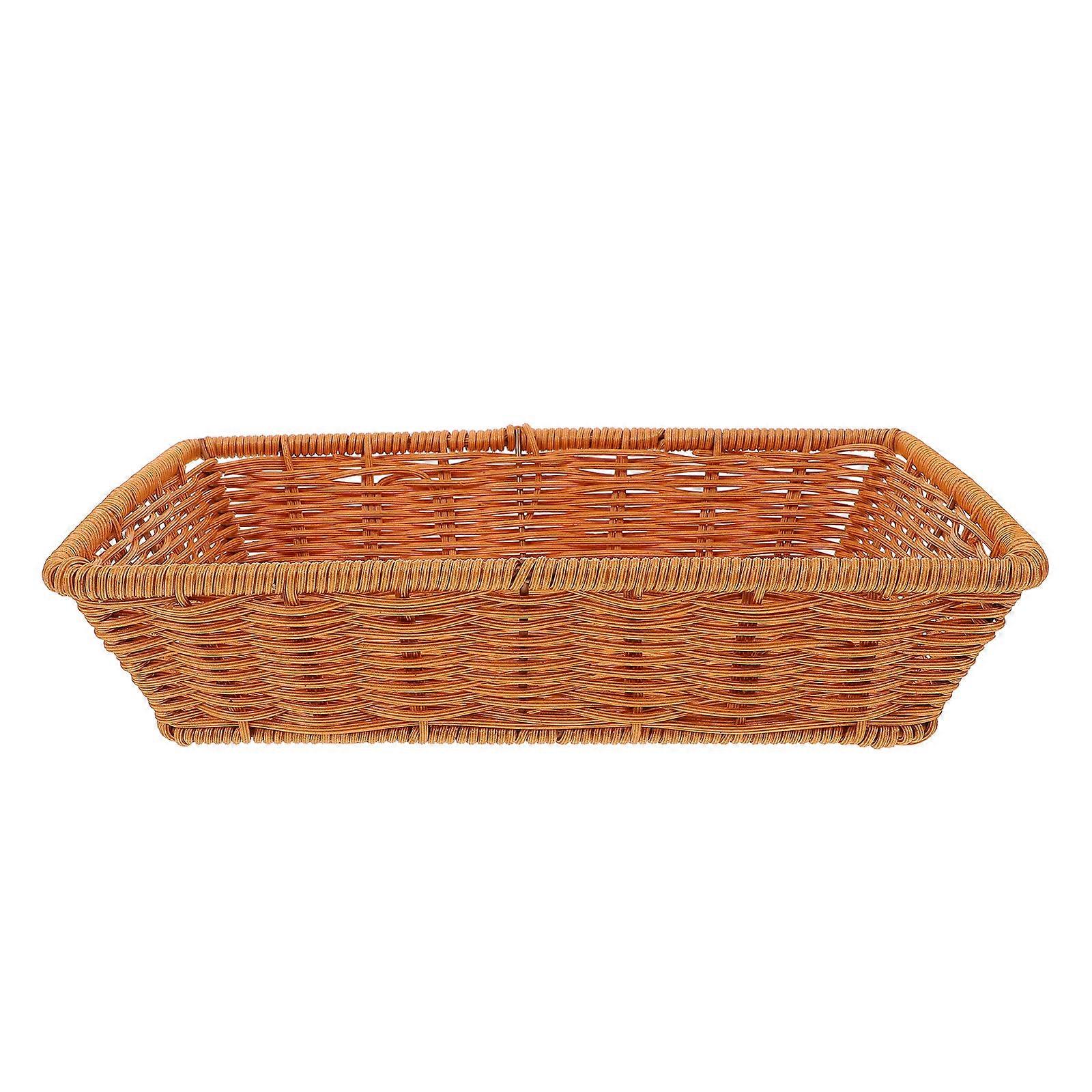 Stylish Bread Proofing Basket Woven Design For Home Decoration Light Brown 1Pcs