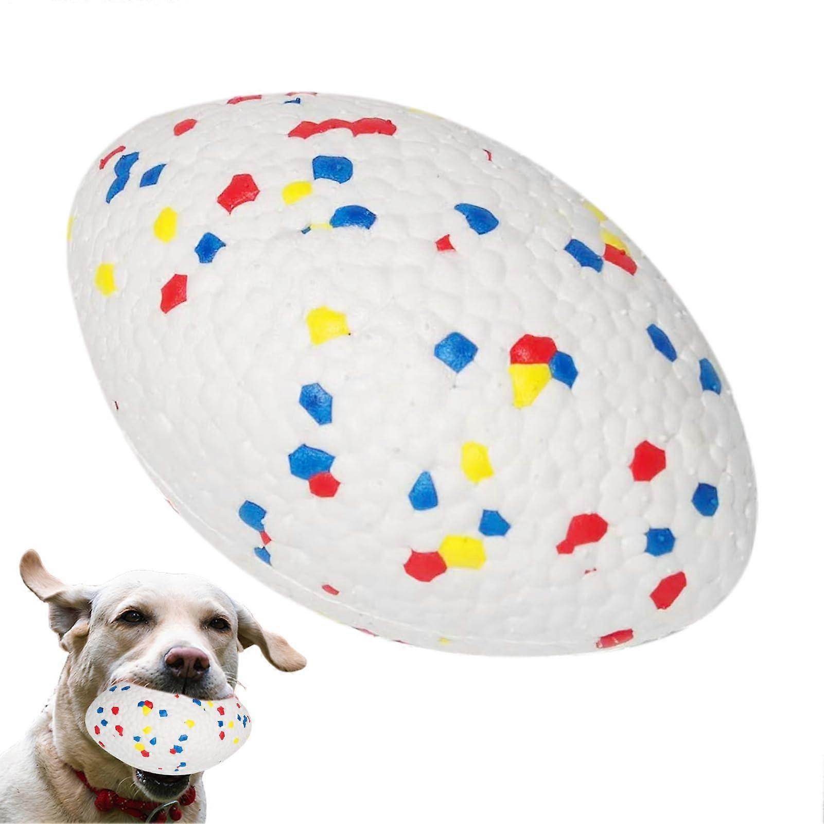 Puppy Chew Balls, Dog Dental Toy, Squeaky Rubber Chew Ball - Durable, Easy-to-Clean Teething Balls for Dogs