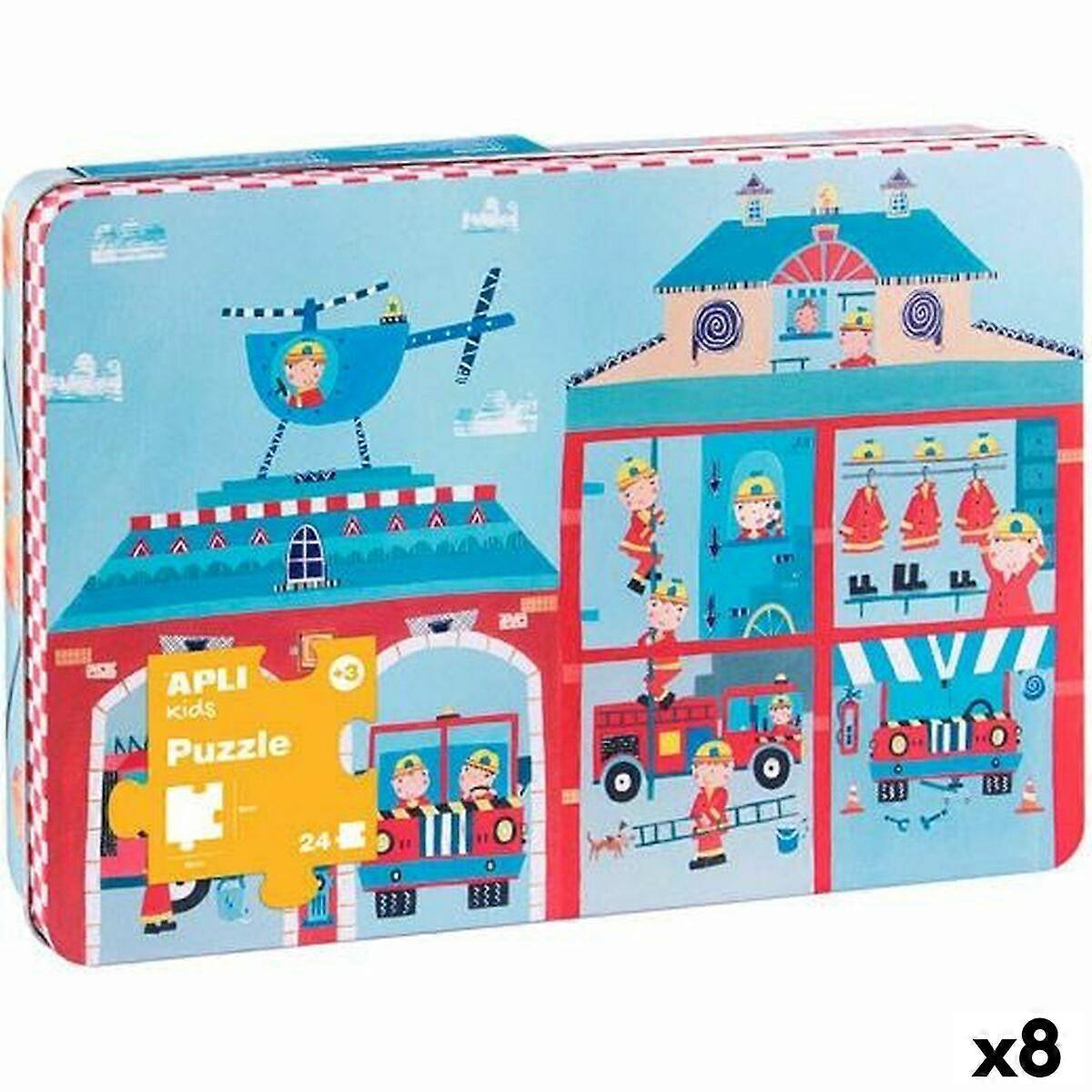 Puzzle Apli 48 x 32 cm Fireman 24 Pieces (8 Units)