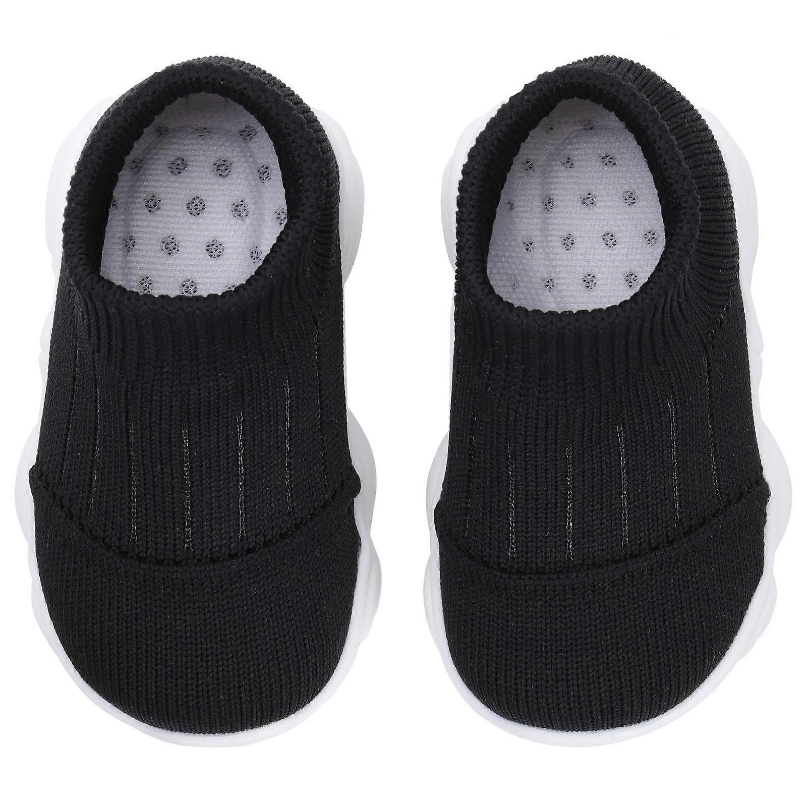Baby Shoes For Walking 1 Pair Toddlers Learning To Walk Black Breathable Casual Footwear