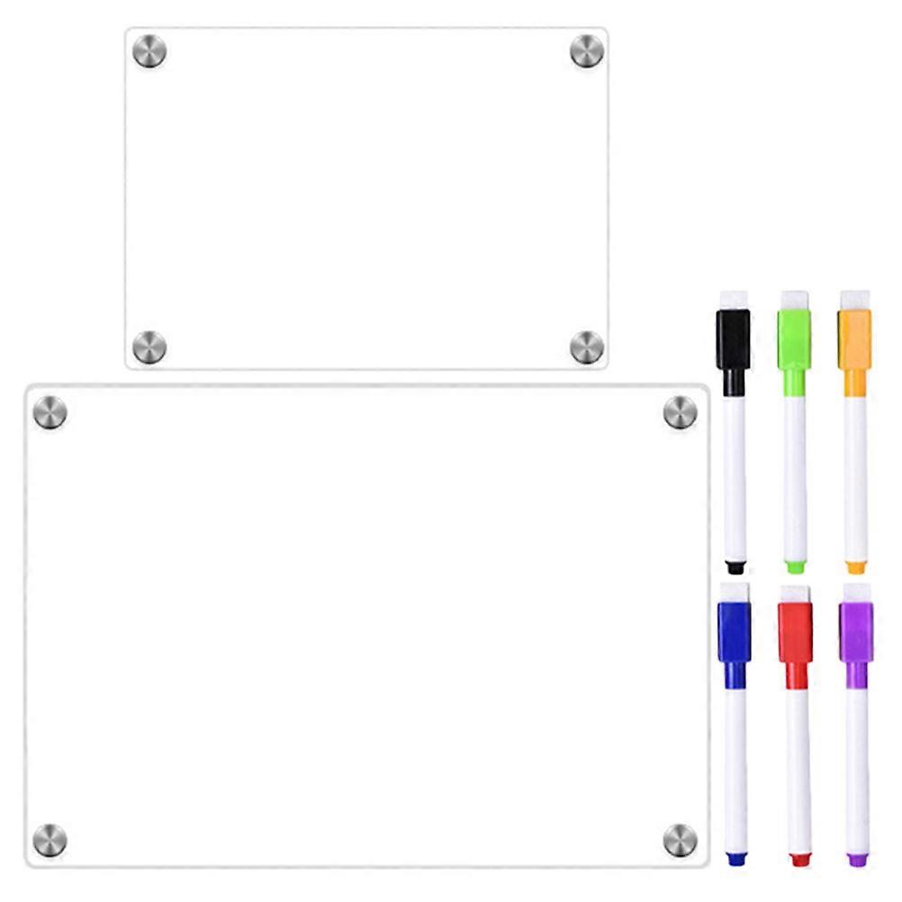 Magnetic Eraseable Refrigerator Message Board For Kitchen Use 42X29.7X0.2CM Acrylic 1 Set