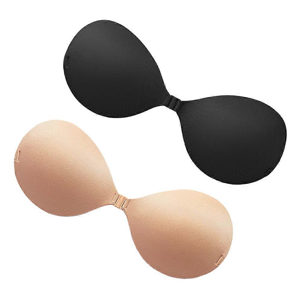 Silicone Bra for Women Assorted Color Invisible Underwear with Cloth Surface Strapless Reusable