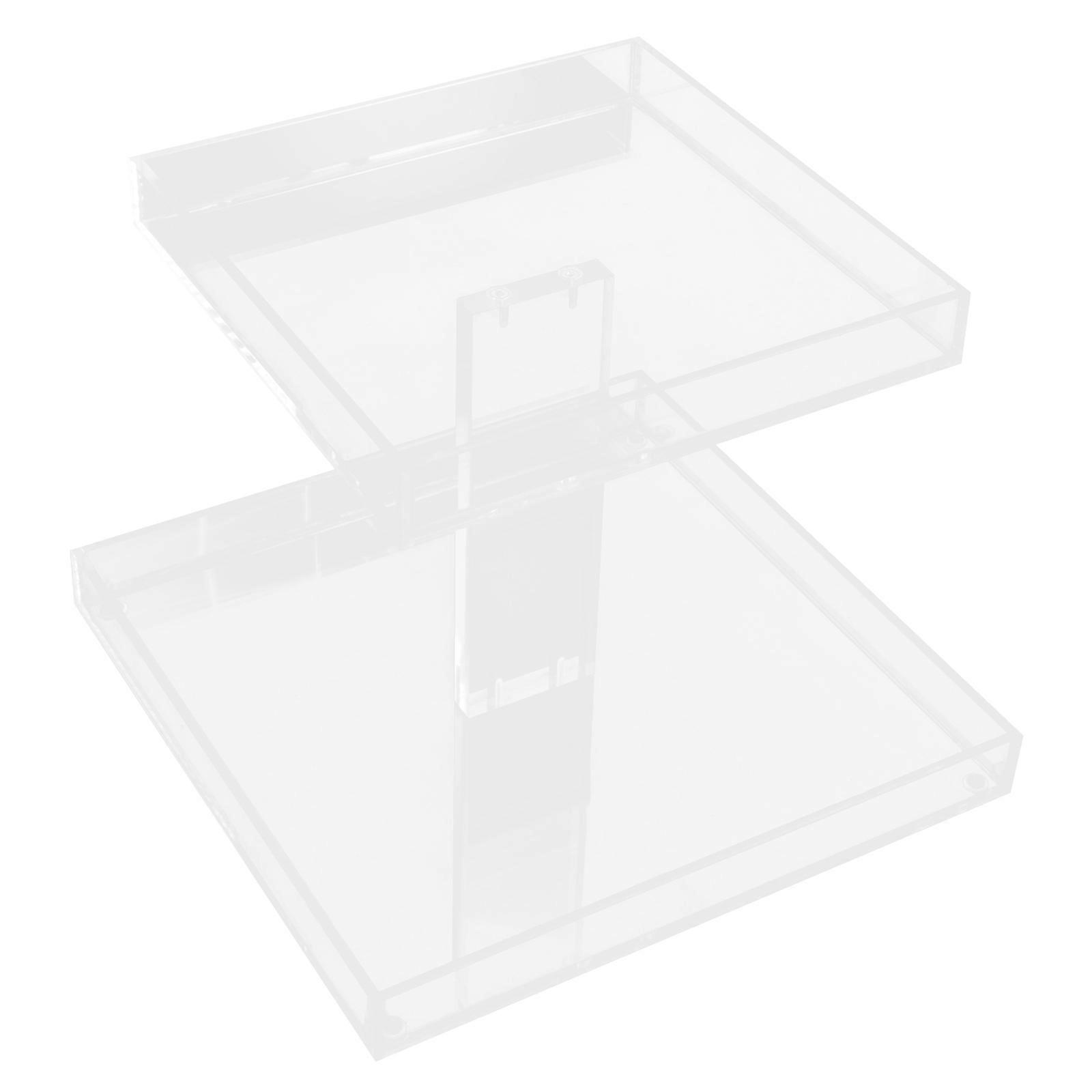 Acrylic Headband Organizer with 2-Tier Design for Easy Storage and Display Transparent
