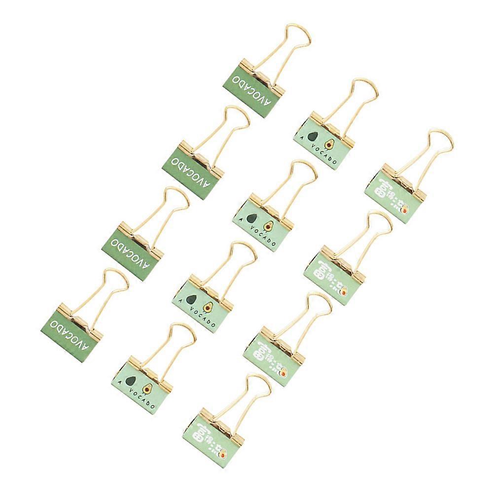 Binder Clips Bulk for Teachers and Office Supplies 1.8X1X0.6in Green Color 12Pcs