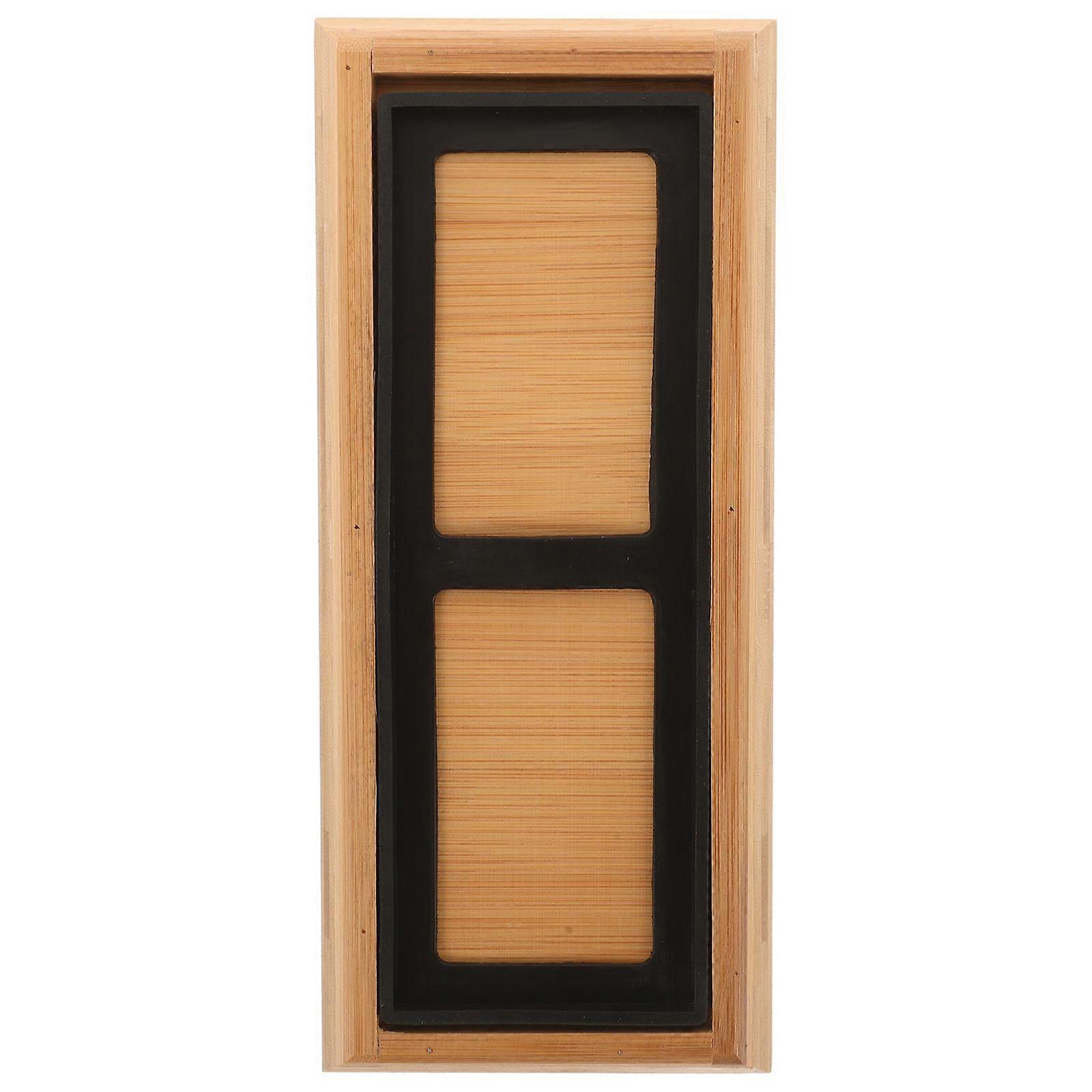 1 Set Sharpening Stone Holder Bamboo Whetstone Base Sharpening Stone Accessory