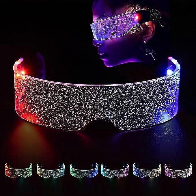 Luminous Glasses: LED Cyberpunk Party Glasses