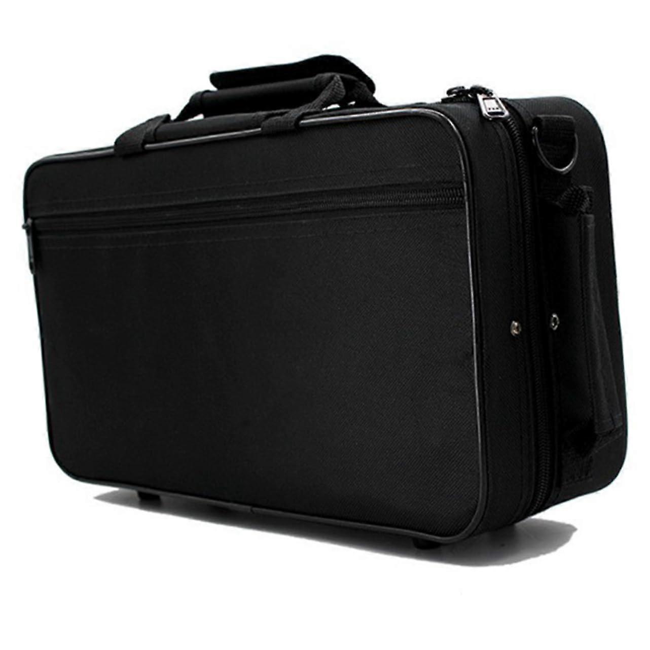Clarinet Storage Box Carrying Bag With Shoulder Strap Shock-Absorbing Inner Padding For Clarinet Accessories