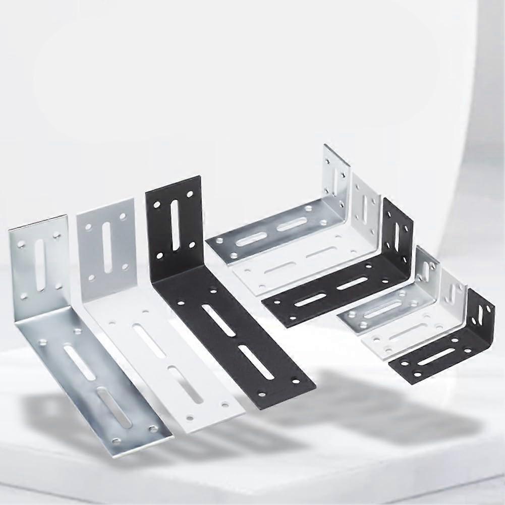 Robust corner plates made of stainless steel, designed to provide strong loadbearing capacity, are delivered as a set of 6 pieces (40 x 80 mm).