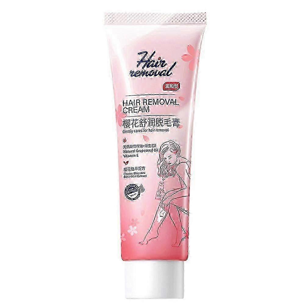 1-3 adet Kiraz Çiçeği Kalıcı Epilasyon Krem İnhibitörü Doğal Ağrısız Bayanlar Için Koltuk Altı Bacaklar Kollar Tüy Dökücü Vücut Kremi Bakımı