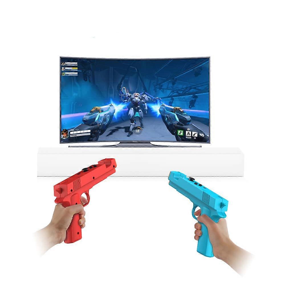 Gun Shape Handgrip Sense Joystick for Switch NS/NS OLED Game Controller Grip Gamepad Joypad Gaming Console Accessories