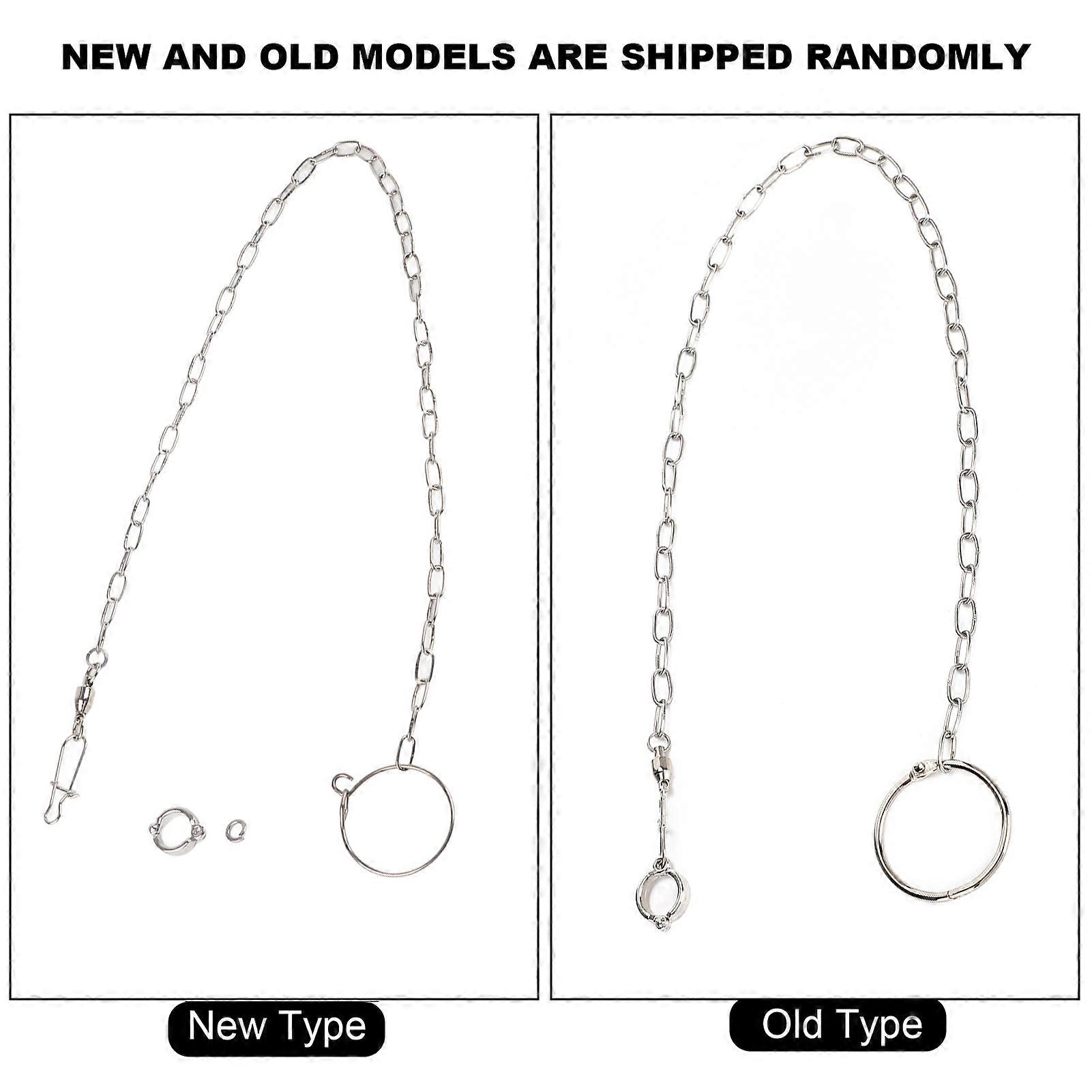 Stainless Steel 54cm Split Foot Chain for Large Parrot Training