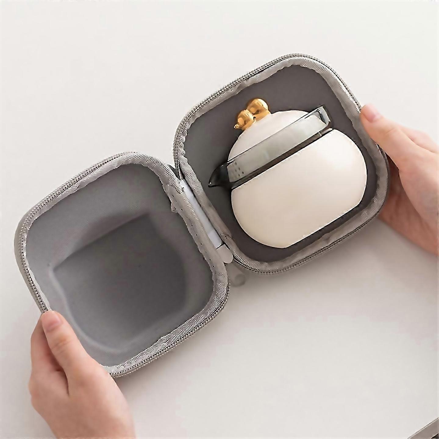 For for ceramic tea set includes 1 teapot 2 cups and carrying