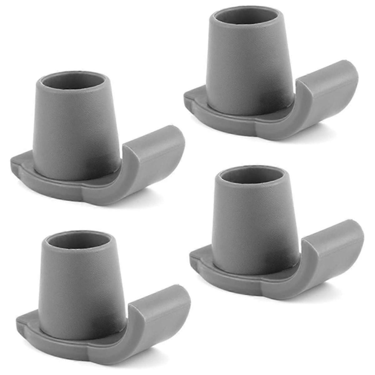 Walker Ski Glides, 4 Pieces Heavy Duty Walker Glides Walker Feet Replacement Walker Glide Skis for 1 1/8 Inch Tubes Tool
