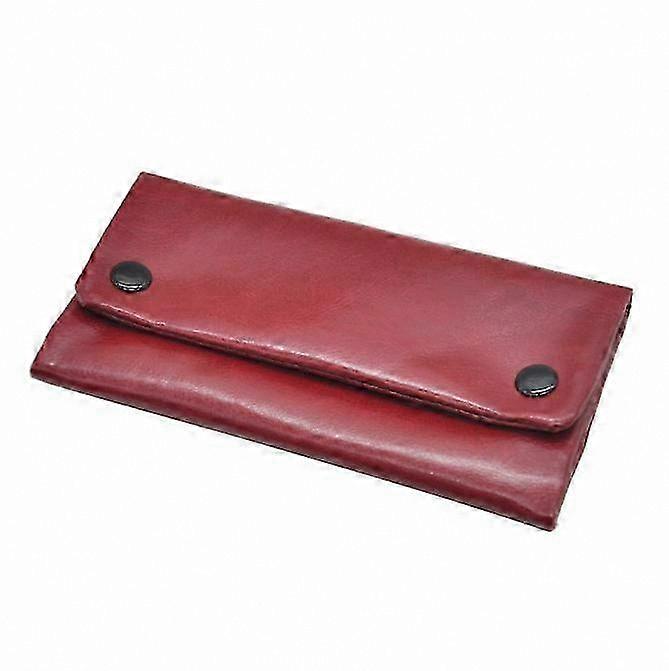 PU Leather Rolling Wallet with Tobacco Case and Filter Tips Storage Solution