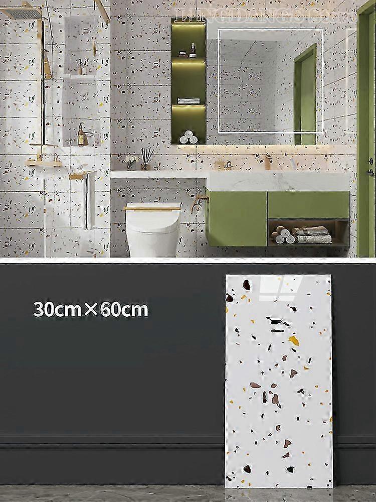 Kitchen oil-proof stickers imitation tile marble pattern waterproof...