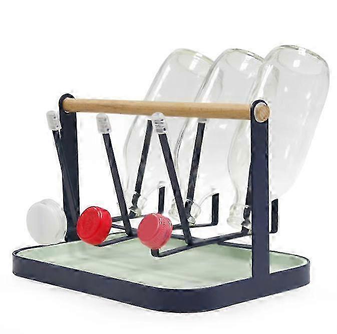 Cup Drying Rack, Glass Bottle Mug Cup Holder Drying Rack with Drip ...
