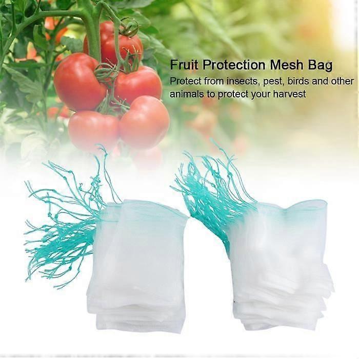 Nylon Fruit Protection Bag - E - 100pcs - White - 15 * 10cm