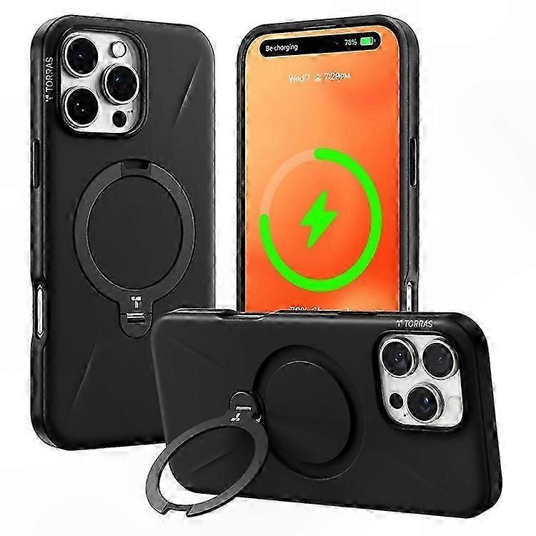 Magsafe-Compatible TPU+PC Case with Kickstand for 16 Pro Max