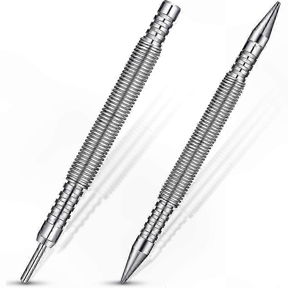 Spring-Loaded Pogo Pin Punch Tool for Hinge Pin Removal, 1/32 & 2/32 Inch Hammerless Door Hinge Tool, 2PCS