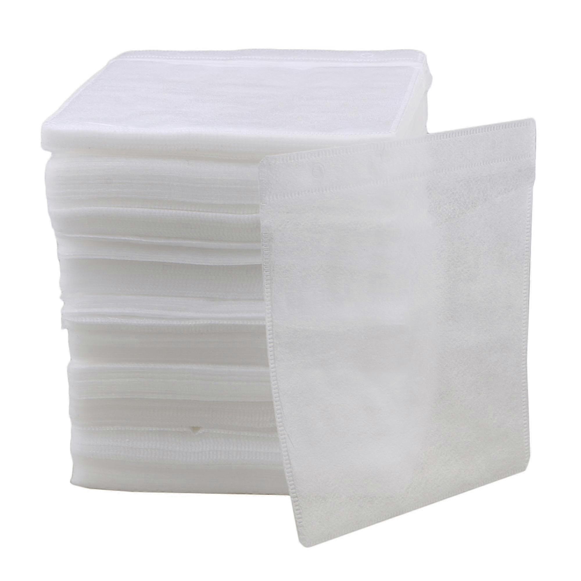 500 件 14x13cm 白色 Opp 塑料双面 CD DVD 收纳套