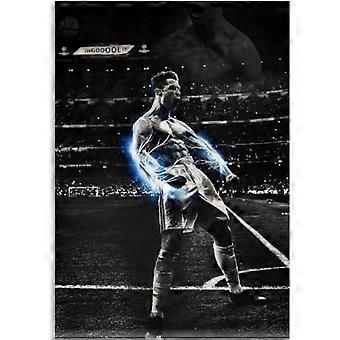 Cristiano Ronaldo Estrela do Futebol Cartazes Madeira Quebra-cabeça 300/500/1000 Peças Brinquedos Adultos Jogo de Descompressão