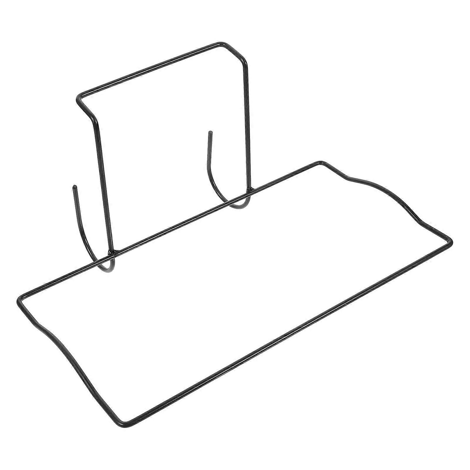 Railing Planter Bracket Iron Material Square Shape Solid Color Design Smooth Finish Outdoor Decoration 31.00X22.50X16.50CM 1Pcs