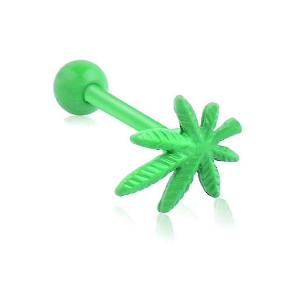 1 st rostfritt stål tunga ringar piercing smycken